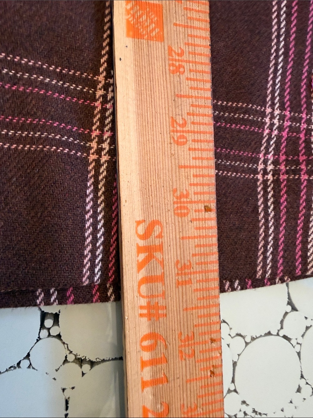 NWT Jacadi Paris Rhante Plaid Pinafore Dress Brown Pink Girls 12Y - Picture 7 of 10